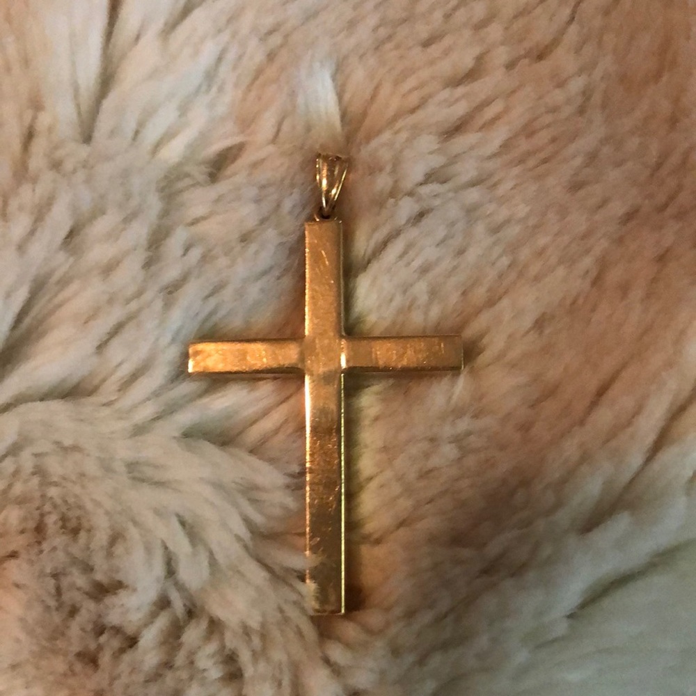 14K gold cross